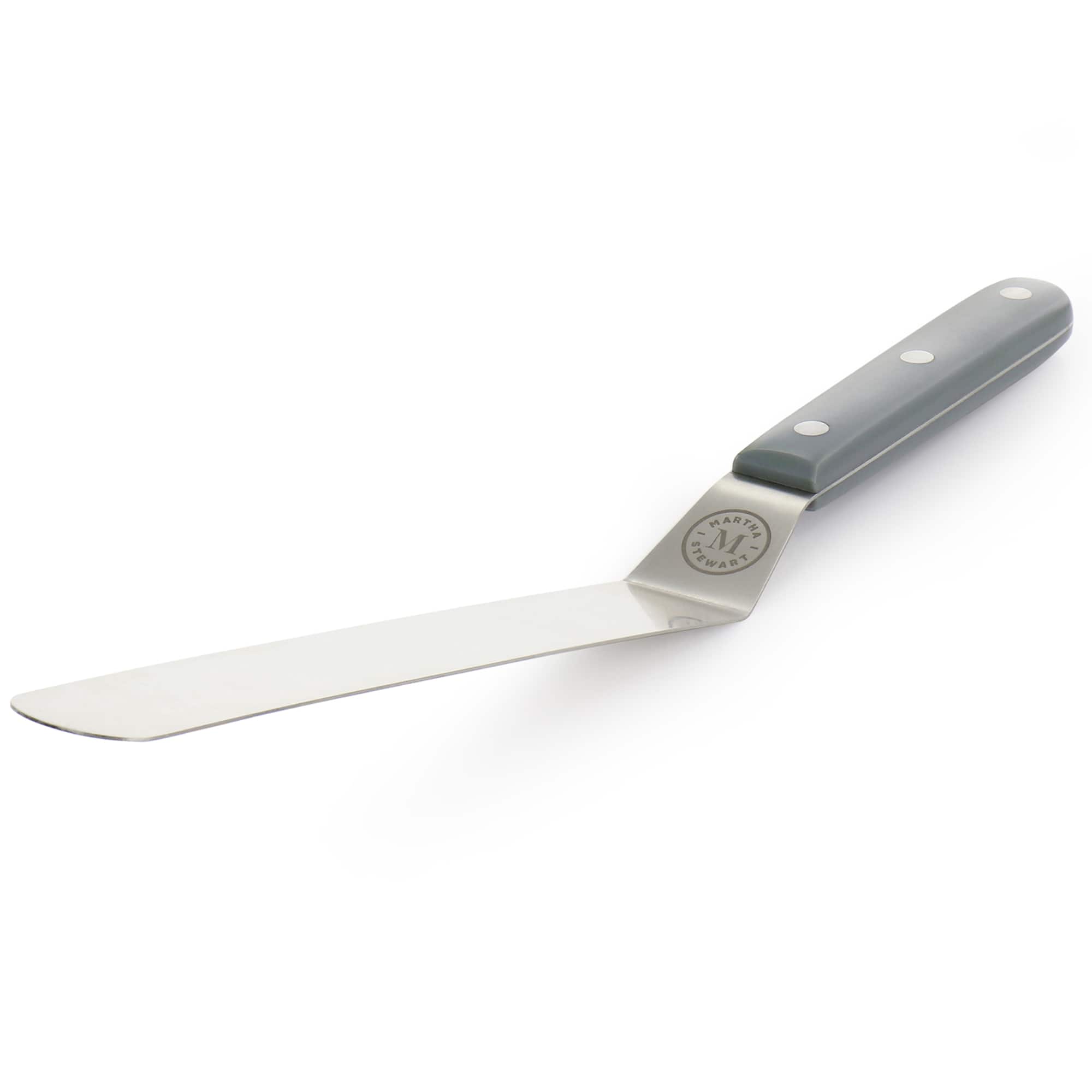 Martha Stewart Willerton Long Gray Stainless Steel Offset Spreader